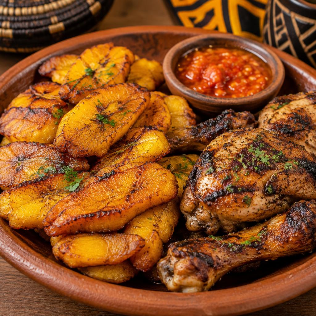 Alloco poulet grillé